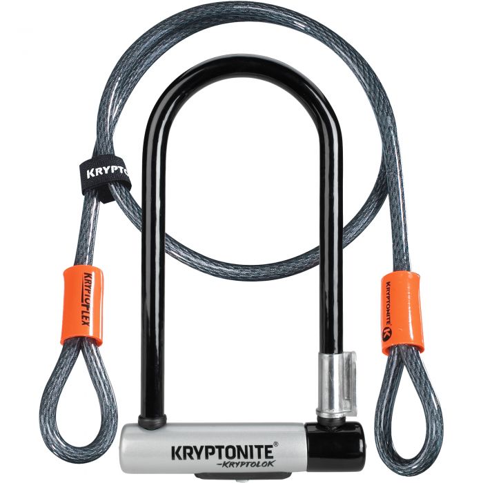 KRYPTONITE U-LOCK WITH KRYPTOFLEX CABLE 4 FEET