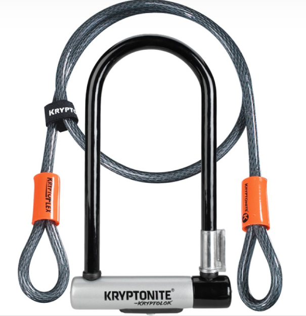 KRYPTONITE (S2) KRYPTOLOCK STD + FLEXCABLE LOCK TWINPACK