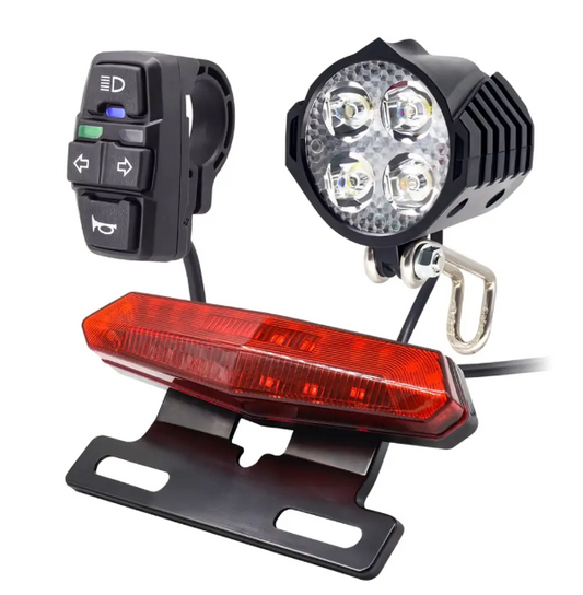 E-Bike Front Brake Rear Light Kit For 36V 48V