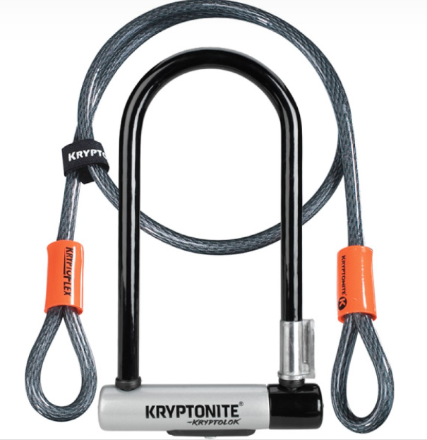 KRYPTONITE (S2) KRYPTOLOCK STD + FLEXCABLE LOCK TWINPACK